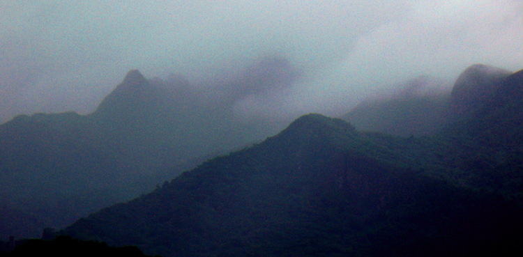 Picture of El Yunque's cloud cover and Mist