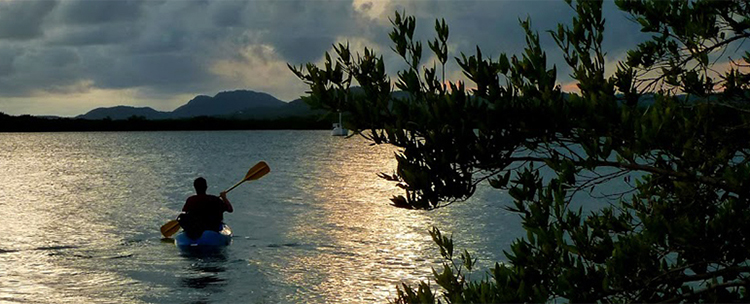 Sunset paddle in Barracuda Bat Puerto Ferro