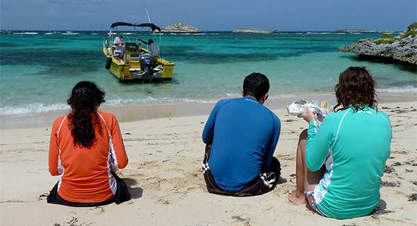 Playa Los Lirios picnic reached by water taxi to Icacos